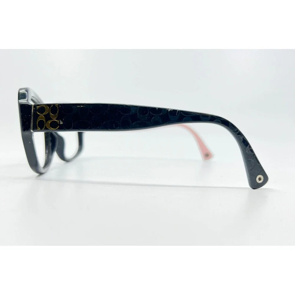 Coach Eyeglasses Women Black HC 8001 Emma Signature Logo 57-17-135